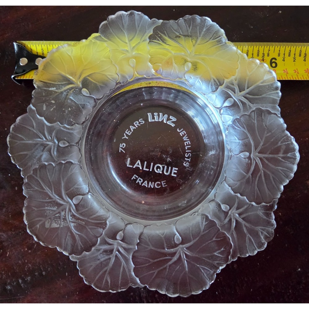 Vintage LALIQUE Honfleur Commemorative Dish Linz Jewelists